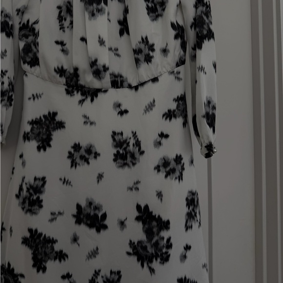 Ann Taylor’s Ikat Floral Mock Neck Flare Dress - Picture 6 of 9